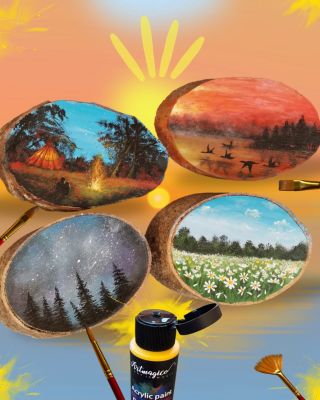 🌄 Když příroda ožívá na kousku dřeva… Ambasadorka @art.with.christine opět dokazuje, že kouzlo se skrývá v detailech....