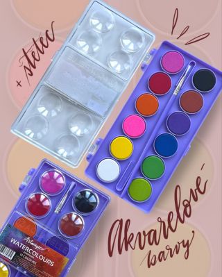 🎨 Objev kouzlo akvarelu s barvami Artmagico 🌊✨ Sada 12 zářivých odstínů, kvalitní štětec a praktické víčko, které se...