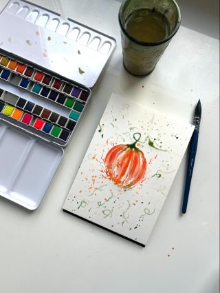 🍂 Podzim na papíře! 🍂 Stačí pár tahů štětcem AQUAPRO, trocha fantazie a s našimi vodovými barvami Artmagico vznikne...